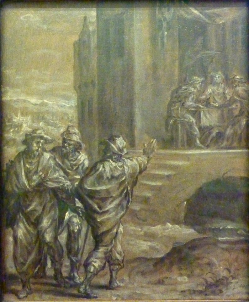 Jésus et les disciples d'Emmaüs by Dirck Barendsz