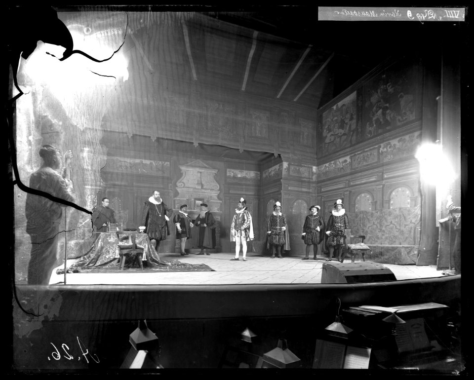 Karin Månsdotter, Dramatiska teatern 1899. Föreställningsbild - SMV - DrT104