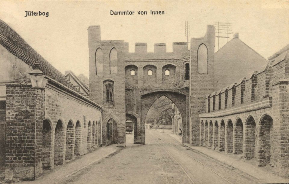 Jüterbog, Brandenburg - Dammtor von Innen (Zeno Ansichtskarten)
