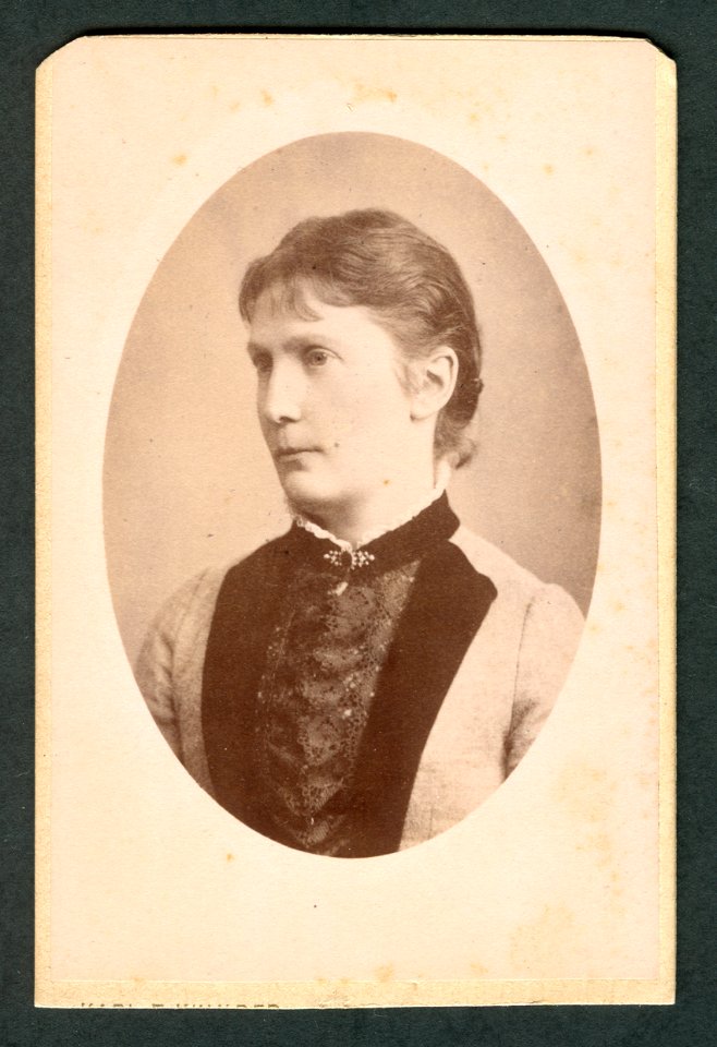 Karl Friedrich Wunder CDV Kretschmer, Marie Ansichtsseite