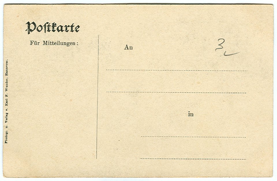 Karl F. Wunder PC 0003n Schierke i. Harz. Hotel Fürstenhöhe. Rückseite