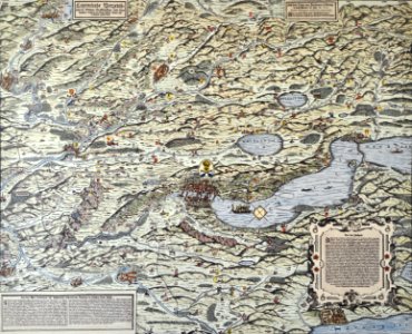 Karte des Zürcher Gebiets 1566 (Kantonskarte Jos Murer) - Zentralbibliothek 2011-08-22 15-18-20