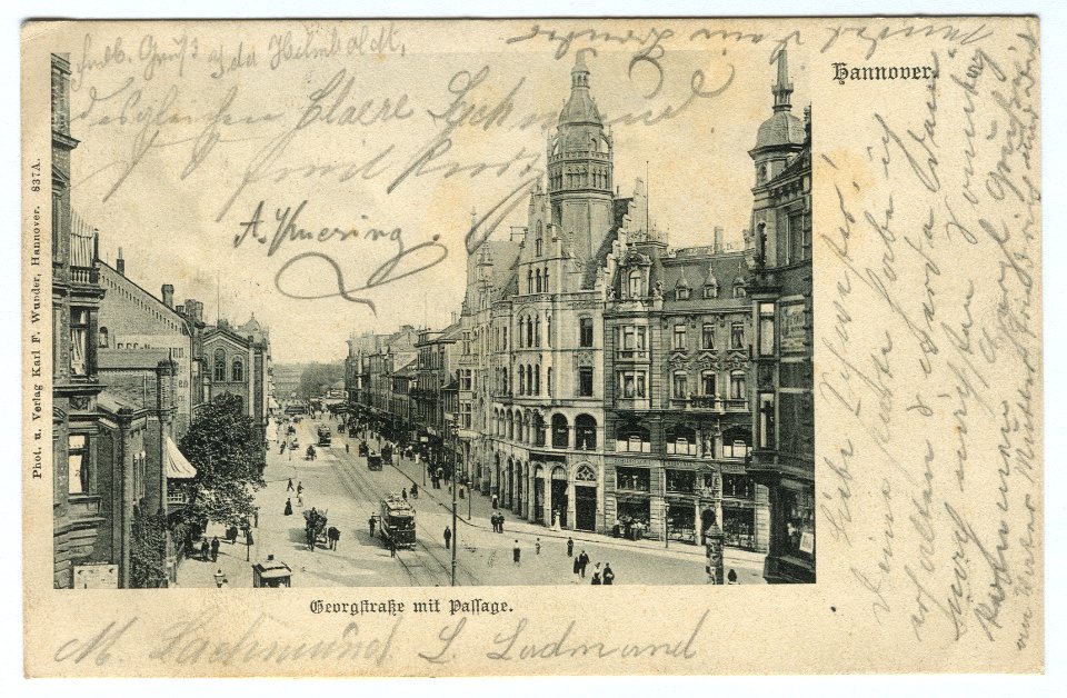 Karl F. Wunder PC 0837A. Georgstraße mit Passage