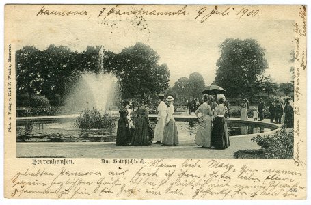 Karl F. Wunder PC 0599 Herrenhausen. Am Goldfischteich