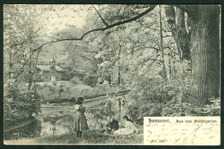 Karl F. Wunder PC 0839. Hannover. Aus dem Welfengarten. Bildseite