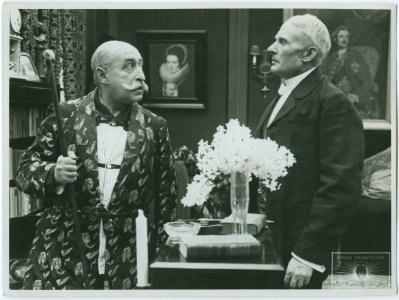 Karl Mantzius och Carl Browallius i Hans nåds testamente 1919