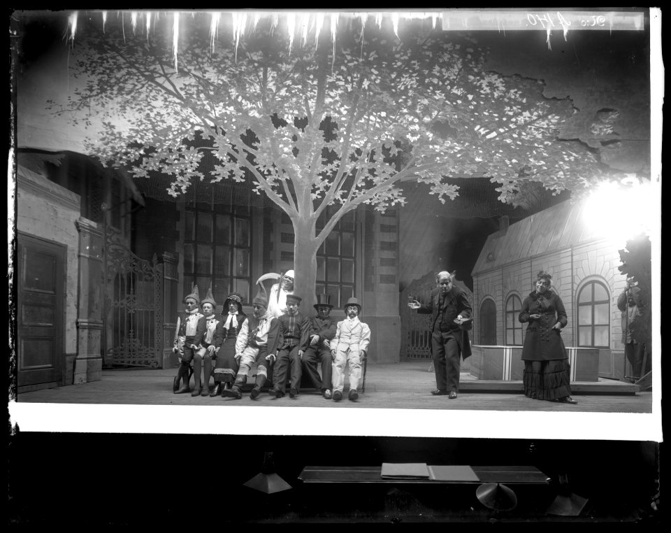 Kaspers Fet-Tisdag, Dramatiska teatern 1901. Föreställningsbild - SMV - DrT106