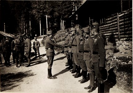 Karl I. während seines Besuchs in Südtirol am 26.6.1917 (BildID 15565779)
