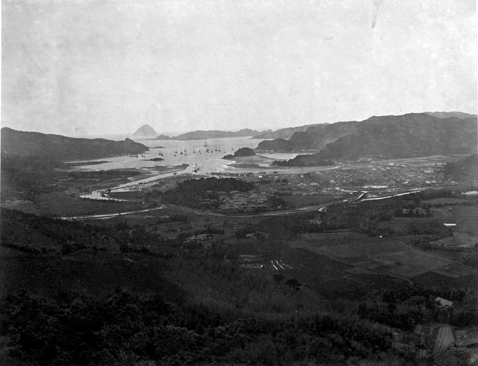 Keelung City and Harbor, Looking Eastward