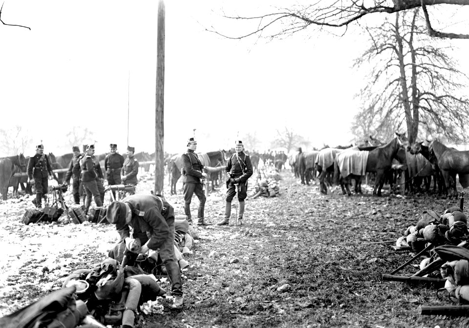 Kavallerie Mitrailleur Kompanie bei Mobilmachung - CH-BAR - 3238212