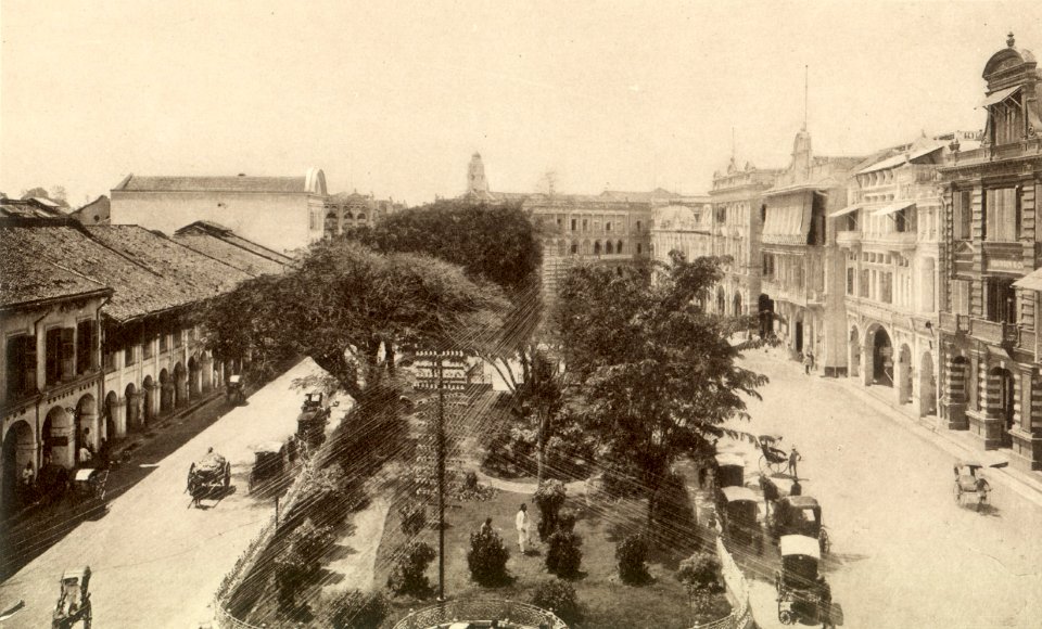 KITLV - 79892 - Kleingrothe, C.J. - Medan - Raffles Place, Singapore - circa 1910
