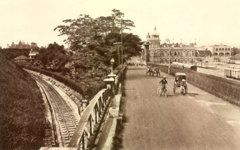 KITLV - 79944 - Kleingrothe, C.J. - Medan - Headquarters of the F.M.S. Railways at Kuala Lumpur - circa 1910 photo