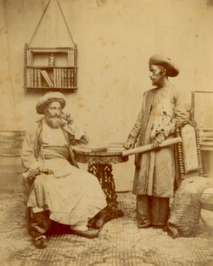 KITLV 87160 - Johnson and Henderson - Bene Israel teachers of the Free Church of Scotland's Mission School and the Jewish English School in Bombay, British India - 1856