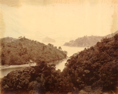 KITLV - 89893 - Beato, Felice - Islands at the entrance at the port of Nagasaki in Japan - presumably 1863-1865