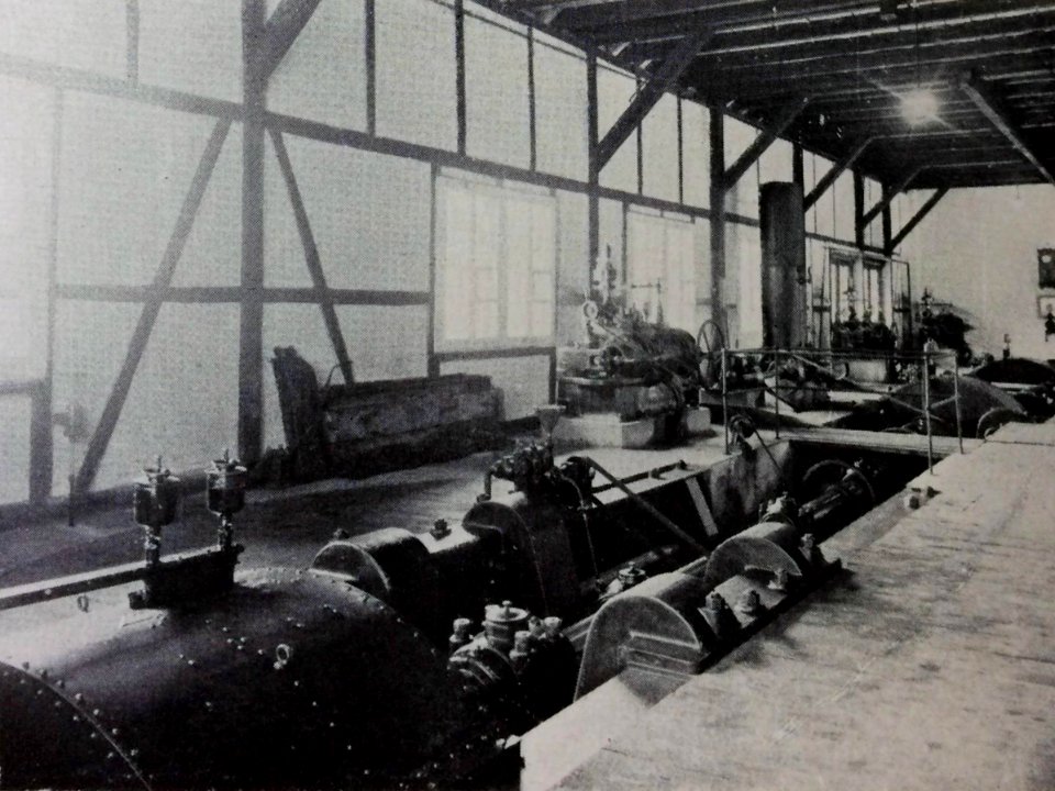 Kraftwerk Rüchlig Maschinensaal