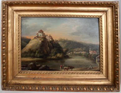 Korompay, Leopold - Countryside with castle, 1821 - East Slovak Museum, 2018-05-24
