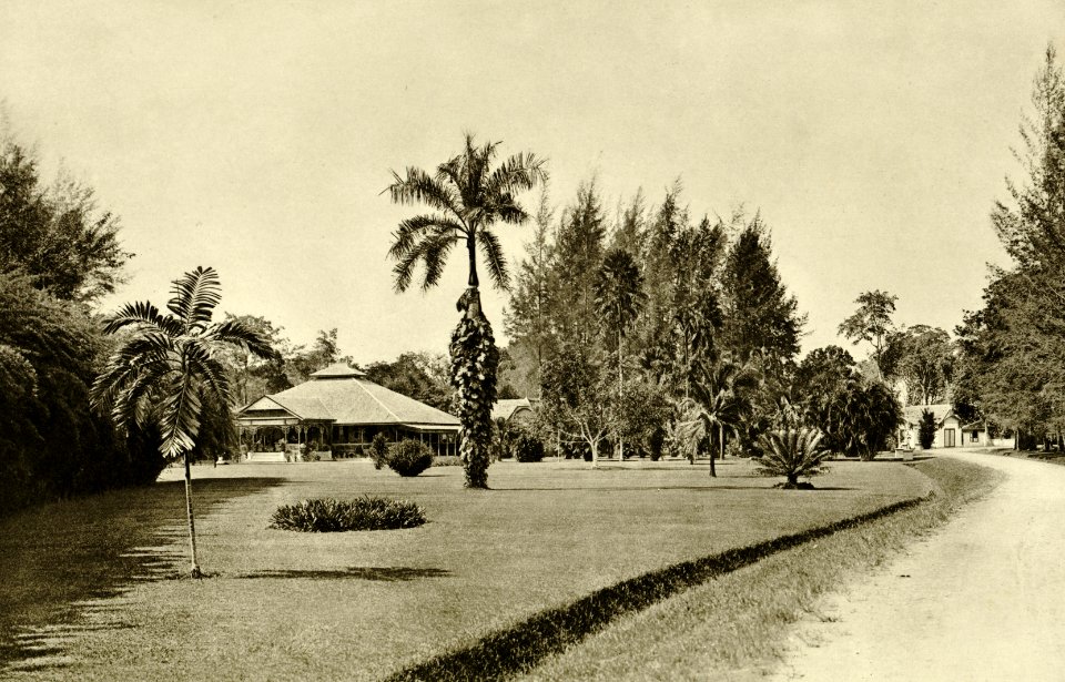 KITLV - 78288 - Kleingrothe, C.J. - Medan - house of the chief administrator of the Amsterdam Deli Company near Medan at Padang Bulan - circa 1900