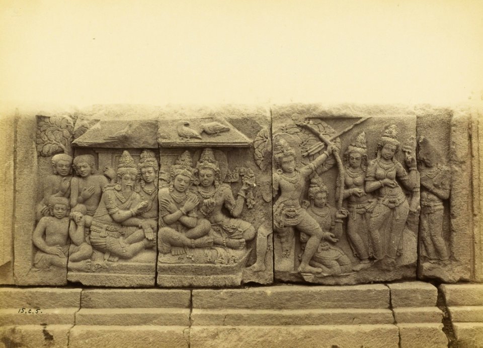 KITLV 40243 - Kassian Céphas - Tjandi Prambanan - 1889-1890
