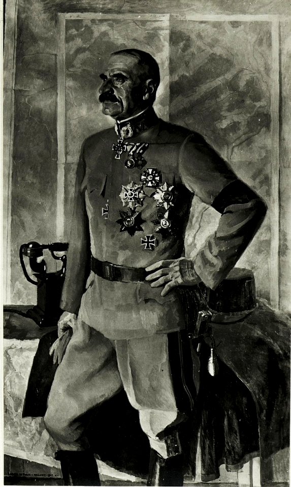 Kopie eines Ölgemäldes von Generaloberst Karl von Tersztyansky von Nadas, Armeekommandant der 3. Armee von Kriegsmaler Zador, Juni 1917. (BildID 15591173)