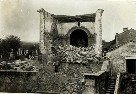 Kostanjevica, abgetragene Kirche, 27.9.1916. (BildID 15593989)