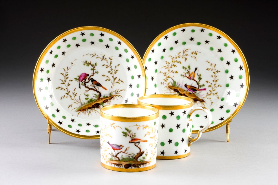 Kopp med fat. 2 st - Hallwylska museet - 87159
