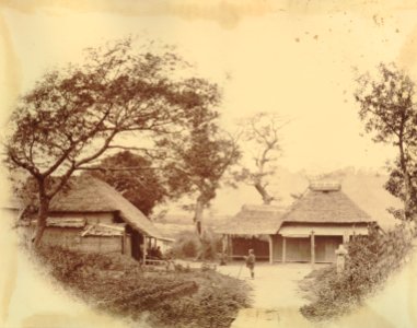 KITLV - 89897 - Beato, Felice - Village at Kamakura in Japan - presumably 1863-1865