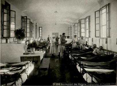 Krankensal des Malaria-Feldspitales in Cividale (BildID 15624029)