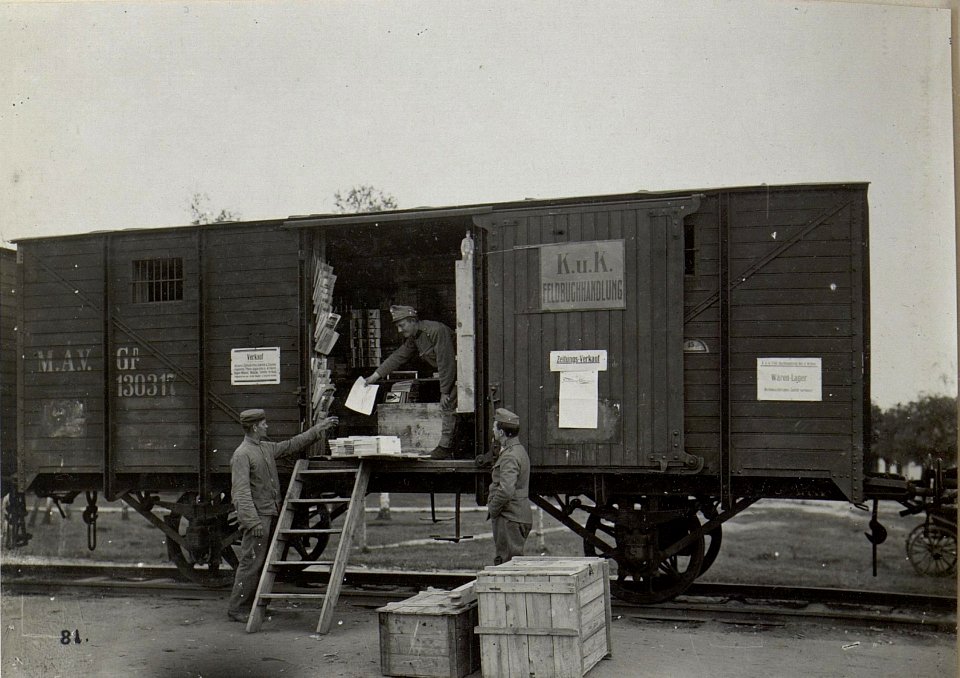 Kowel, Feldbuchdruckerei-Zug, Feldbuchhandlung. (BildID 15676874)