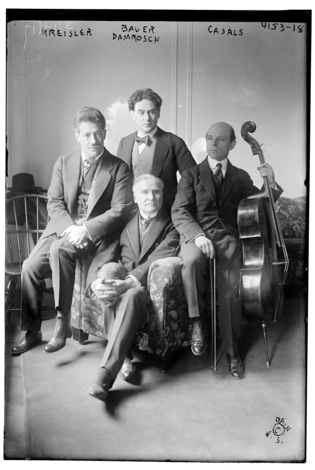 Kreisler, Damrosch, Casals, Bauer LCCN2014704145