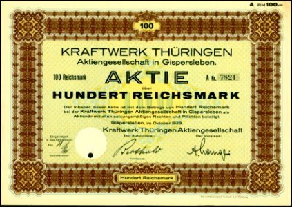 Kraftwerk Thüringen AG 1929 photo