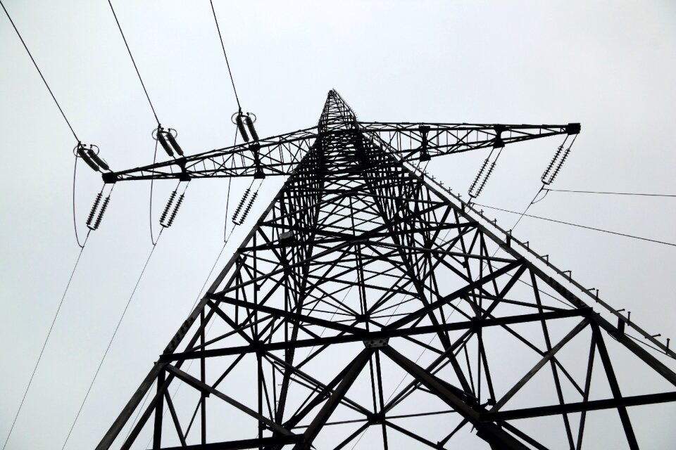 Electricity architecture silhouette