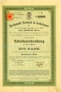 Kreisstadt Forbach 1908