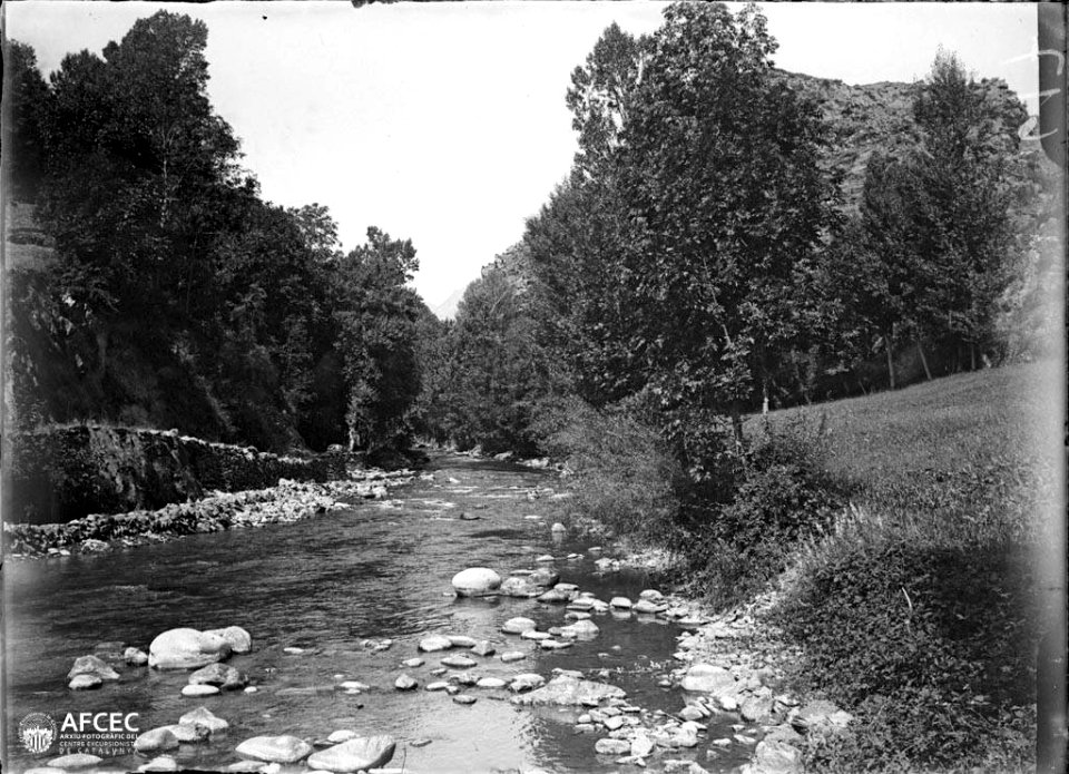 La Noguera Pallaresa al seu pas per la vall d'Àneu (AFCEC MORELLO A 0617)