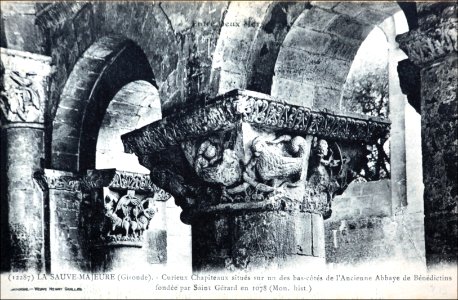 La Sauve - Abbaye - chapiteaux 12