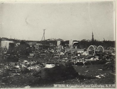 Kriegsbeute vor Codroipo.5.11.17. (BildID 15609727)