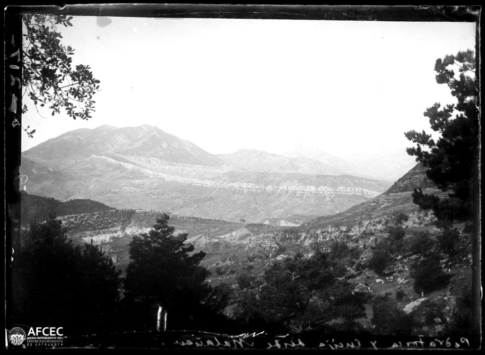 La serra d'Ensija, vista des de Malanyeu