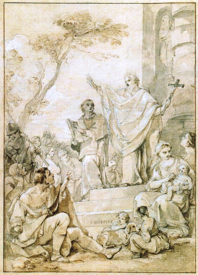 La Prédication de St Ferréol et de St Ferjeux - dessin