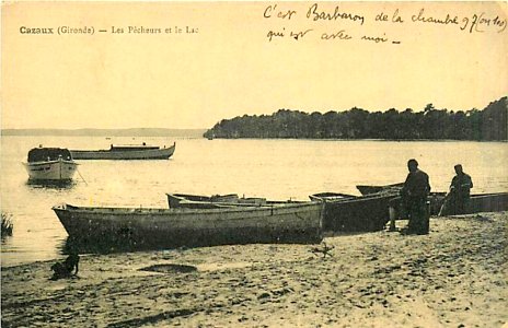 La Teste-de-Buch - Cazeau-Lac - Les pêcheurs et le lac