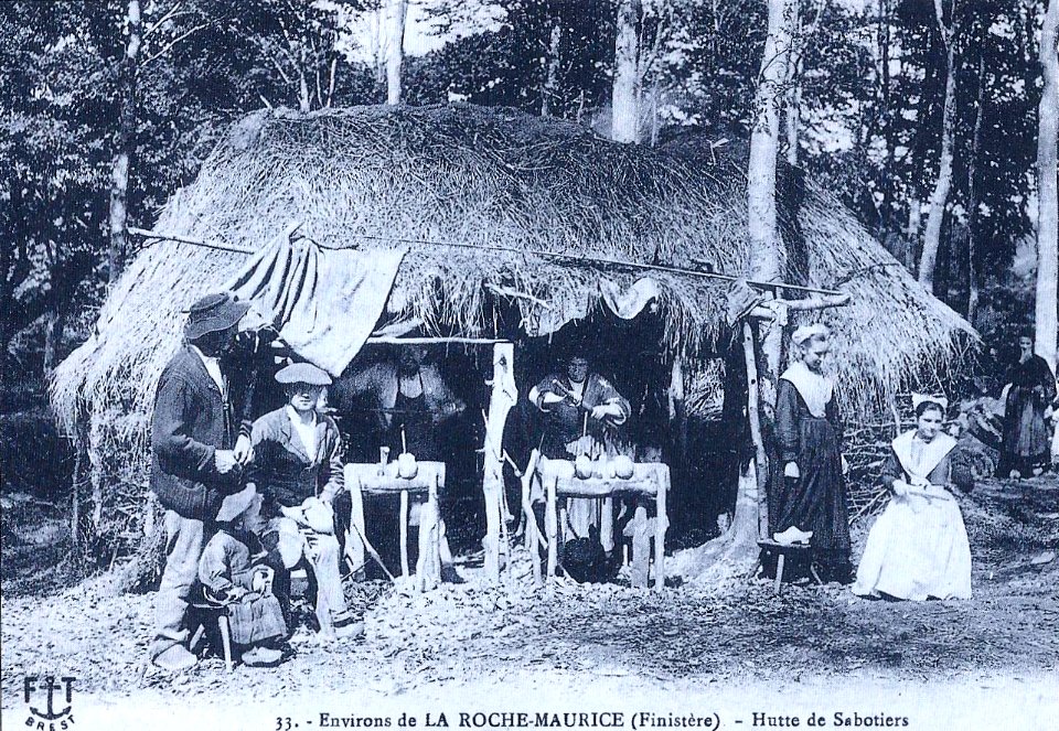 La Roche-Maurice sabotiers 1908 François Tourmen