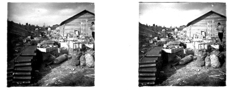 La Cheppe. Camp d'Attila. Entrepôt de matériel d'artillerie - Fonds Berthelé - 49Fi411