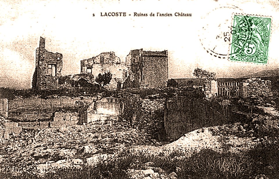 Lacoste ruines du château du marquis de Sade