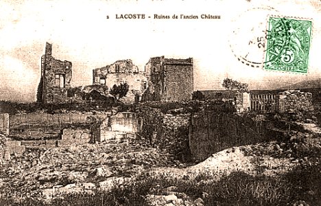 Lacoste ruines du château du marquis de Sade