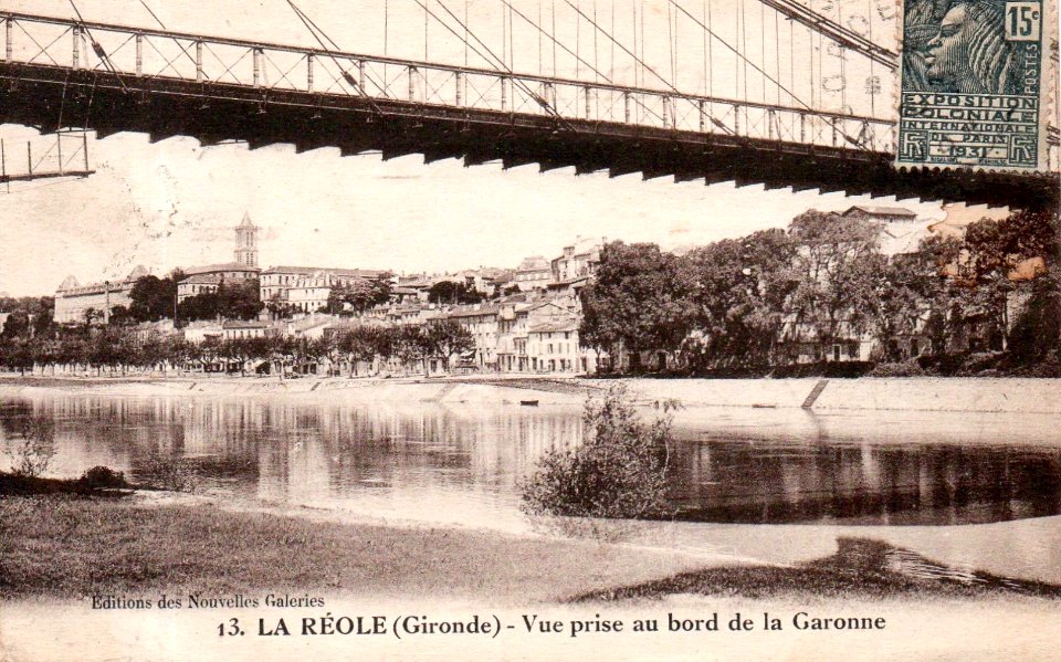La Réole - Pont suspendu 9