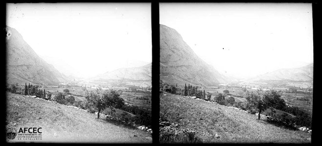 La vall del Segre des del camí a Fígols