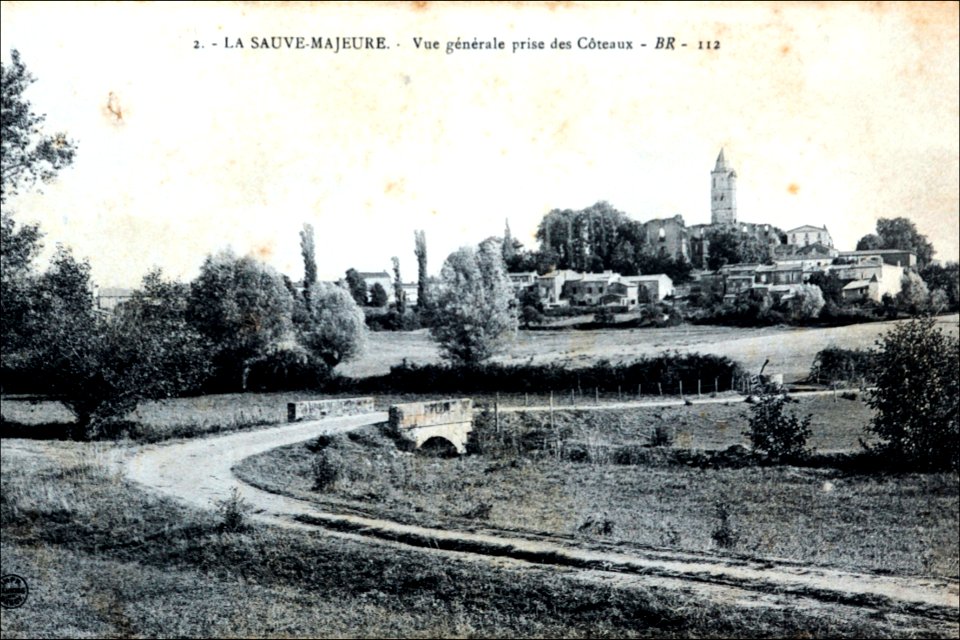 La Sauve-Majeure - vue générale prise des coteaux 1