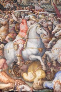 La sconfitta dei Pisani alla Torre di San Vincenzo Palazzo Vecchio n01