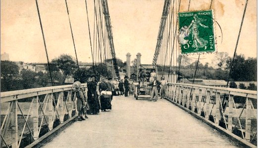 La Réole - Pont suspendu 3