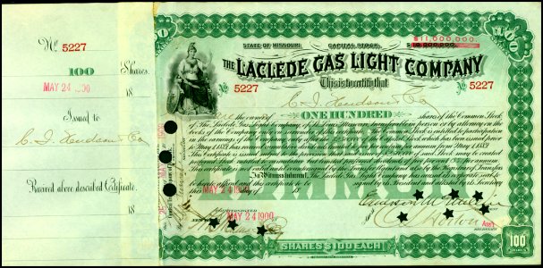 Laclede Gas Light Comp 1900
