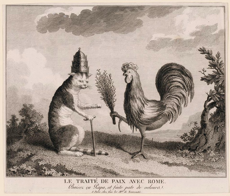 Le traité de paix avec Rome - baisez ca papa, et faite pate de velour - S. L'amerique inv. sculp. LCCN2005677016