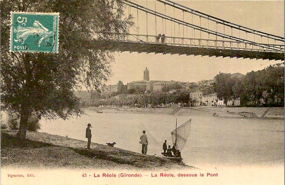 La Réole - Pont suspendu 11